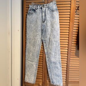 Vintage Jordache 80s 90s Acid Wash Mom Jeans size 7/8 denim pants cotton